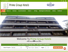 Tablet Screenshot of primegrouphotels.com